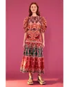Farm Rio Ainika Print Macaws Maxi Skirt