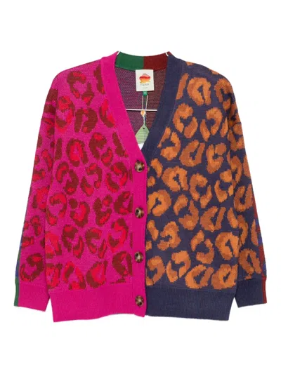 Farm Rio Animal-pattern Button-up Cardigan In Multi