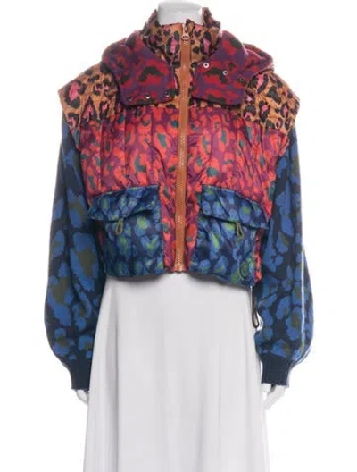 Pre-owned Farm Rio Animal Print Jacket In Multicolor