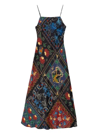 Farm Rio Arabesque Dress In Blue