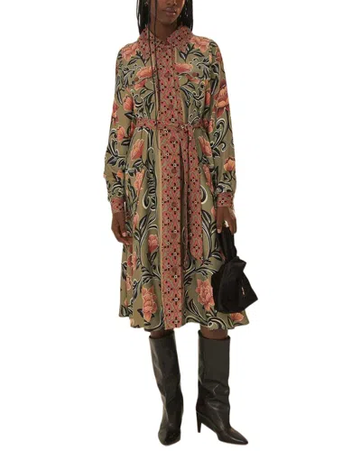 Farm Rio Arabesque Floral Midi Dress In Multi