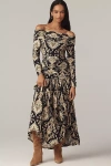 Farm Rio Arabesque Off-the-shoulder Maxi Dress In Multi