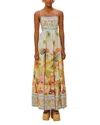 Farm Rio Womens Aracati Multicolor Aracati Shoulder-straps Cotton-blend Maxi Dress In Multi