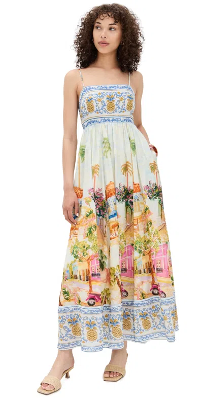 FARM RIO ARACATI MULTICOLOR MAXI DRESS ARACATI MULTICOLOR