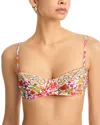 Farm Rio Banana Flowers Bikini Top In Multi