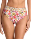 Farm Rio Banana Flowers High Waist Swim Bottom In Multi