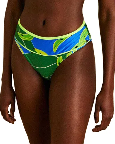 Farm Rio Banana Leaves Hot Pants In Green