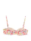 Farm Rio Banana-print Underwire Bikini Top In Multi