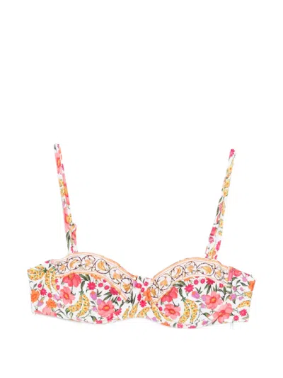 Farm Rio Banana-print Underwire Bikini Top In Multi
