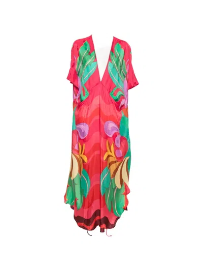 Farm Rio Banana Queen Graphic-print Maxi Dress In Multi