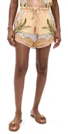 Farm Rio Banana Royalty Kalendoscope Multicolor Shorts Banana Royalty Kalendoscope In Banana Royalty Kalendoscope