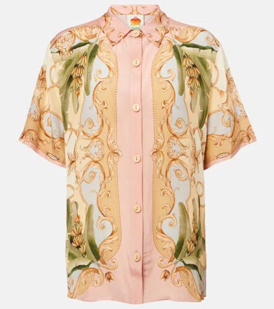 FARM RIO BANANA ROYALTY KALENDOSCOPE PRINTED SHIRT