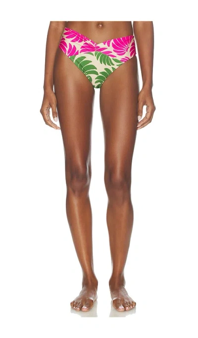 Farm Rio Banana Wings High Waist Bikini Bottom In Multi