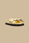 Farm Rio Banana Yellow Daisy Slide Sandal