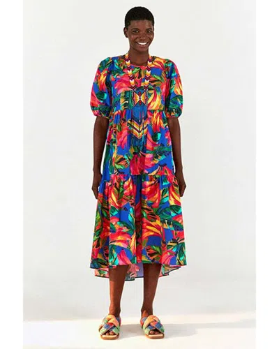 Farm Rio Bananamix Midi Dress In Multi