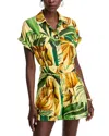 Farm Rio Bananart Romper In Yellow In Bananart Yellow