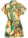 Farm Rio Bananart Romper In Yellow In Yellow