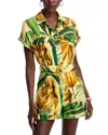 Farm Rio Bananart Romper In Yellow In Yellow