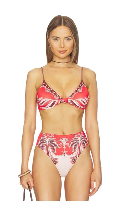 Farm Rio Bandeau Bikini Top In Multi