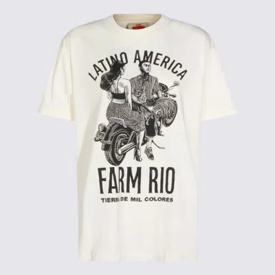 Farm Rio Print T-shirt In White