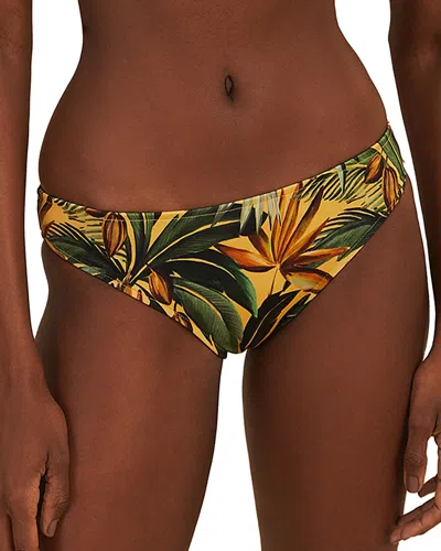 Farm Rio Bikini Bottom In Bananart Yellow