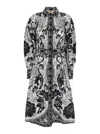 Farm Rio Flower Leopards Off-white Mini Dress Flower Leopards Off-white In Multicolor
