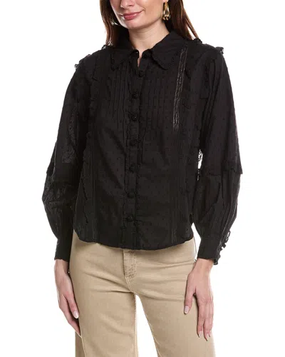 Farm Rio Black Cotton Blouse