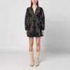 Farm Rio Ravenala Floral-print Cotton-poplin Mini Dress
