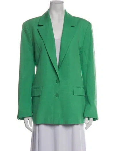 Pre-owned Farm Rio Blazer In Green
