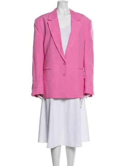 Pre-owned Farm Rio Blazer In Pink