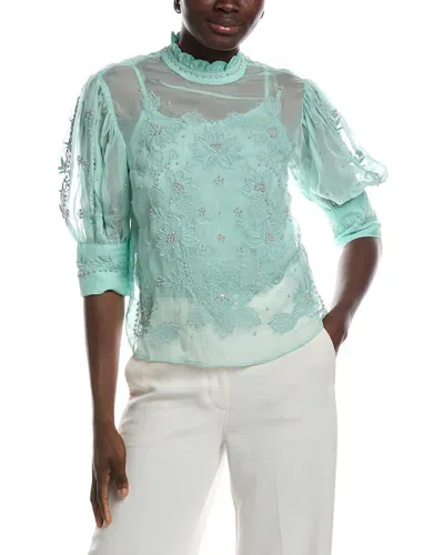 Farm Rio Blouse In Blue