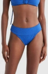 Farm Rio Blue Pineapple Matelasse Bikini Bottoms In Blue