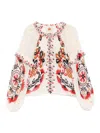 Farm Rio Cashew Mandala Blouse In Cream