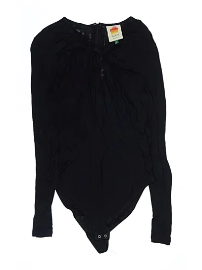 Pre-owned Farm Rio Bodysuit In Black