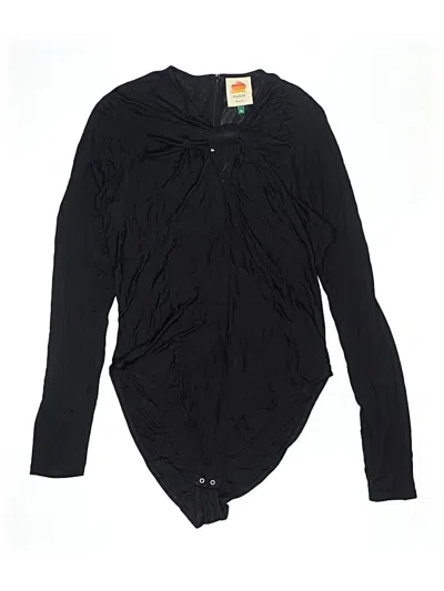Pre-owned Farm Rio Bodysuit In Black