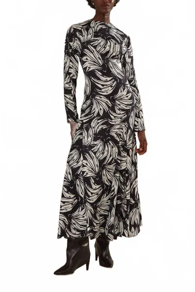 Farm Rio Bossa Banana Midi Dress In Black
