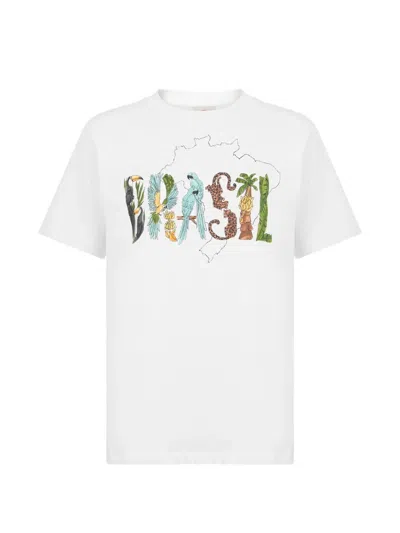 Farm Rio Brasil Tee In White