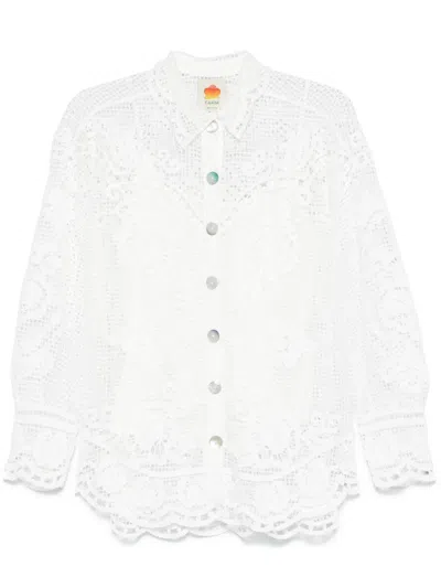 FARM RIO BRODERIE-ANGLAISE SHIRT