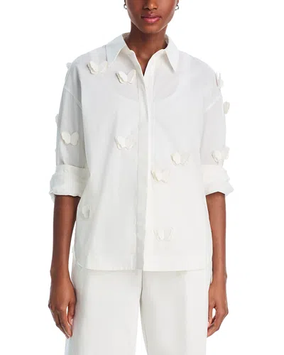 Farm Rio Butterflies Blouse In White