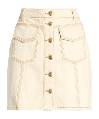 Farm Rio Button-down Skirt In White