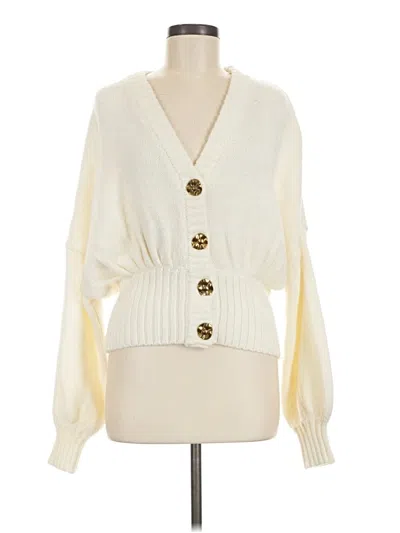 Pre-owned Farm Rio Cardigan Sweater In Ivory