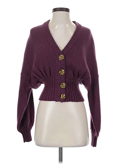 Farm Rio Cardigan Sweater In Purple