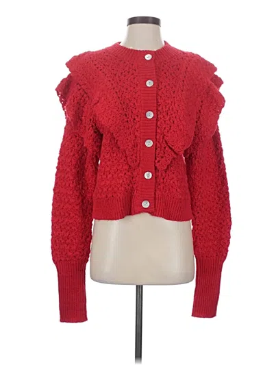 Farm Rio Cardigan Sweater In Red