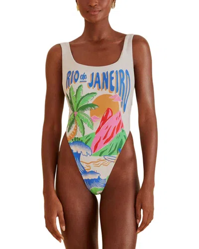 Farm Rio Carioca Posters Basic One-piece In Multi