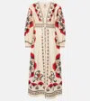 Farm Rio Cashew Mandala Cream Printed Maxi Dress In Beige