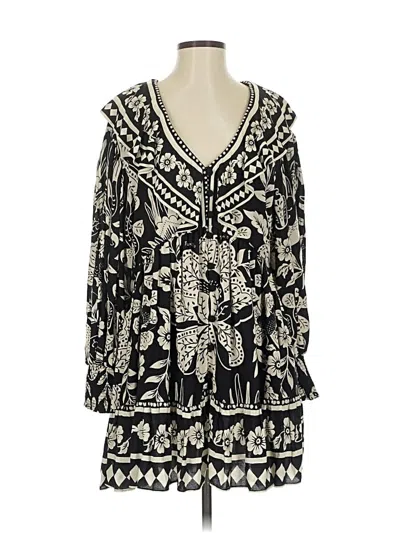 Pre-owned Farm Rio Casual Dress In Black