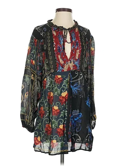 Pre-owned Farm Rio Casual Dress In Black