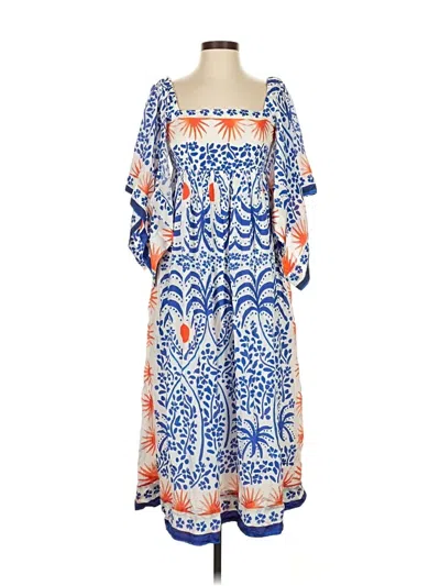 Pre-owned Farm Rio Casual Dress In Blue