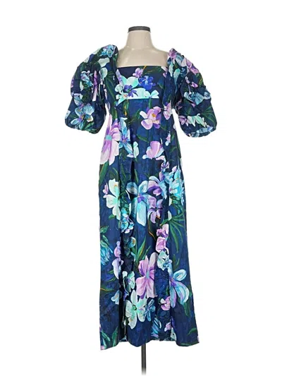 Pre-owned Farm Rio Casual Dress In Blue