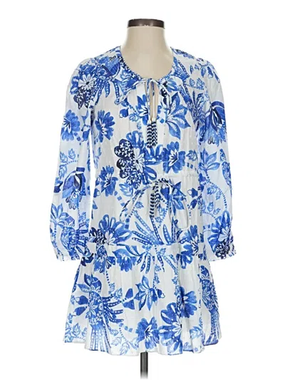 Pre-owned Farm Rio Casual Dress In Blue